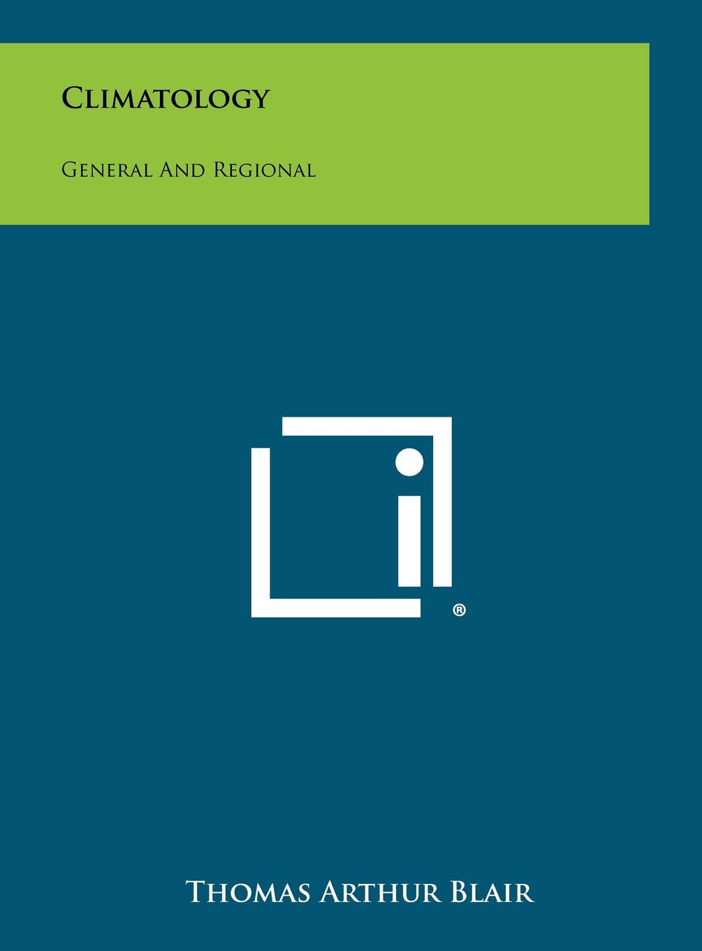 Product Image: Climatology: General and Regional