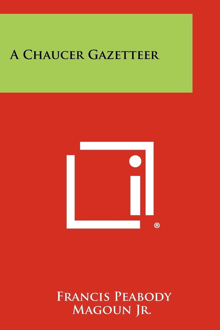 A Chaucer Gazetteer Contemporary literature