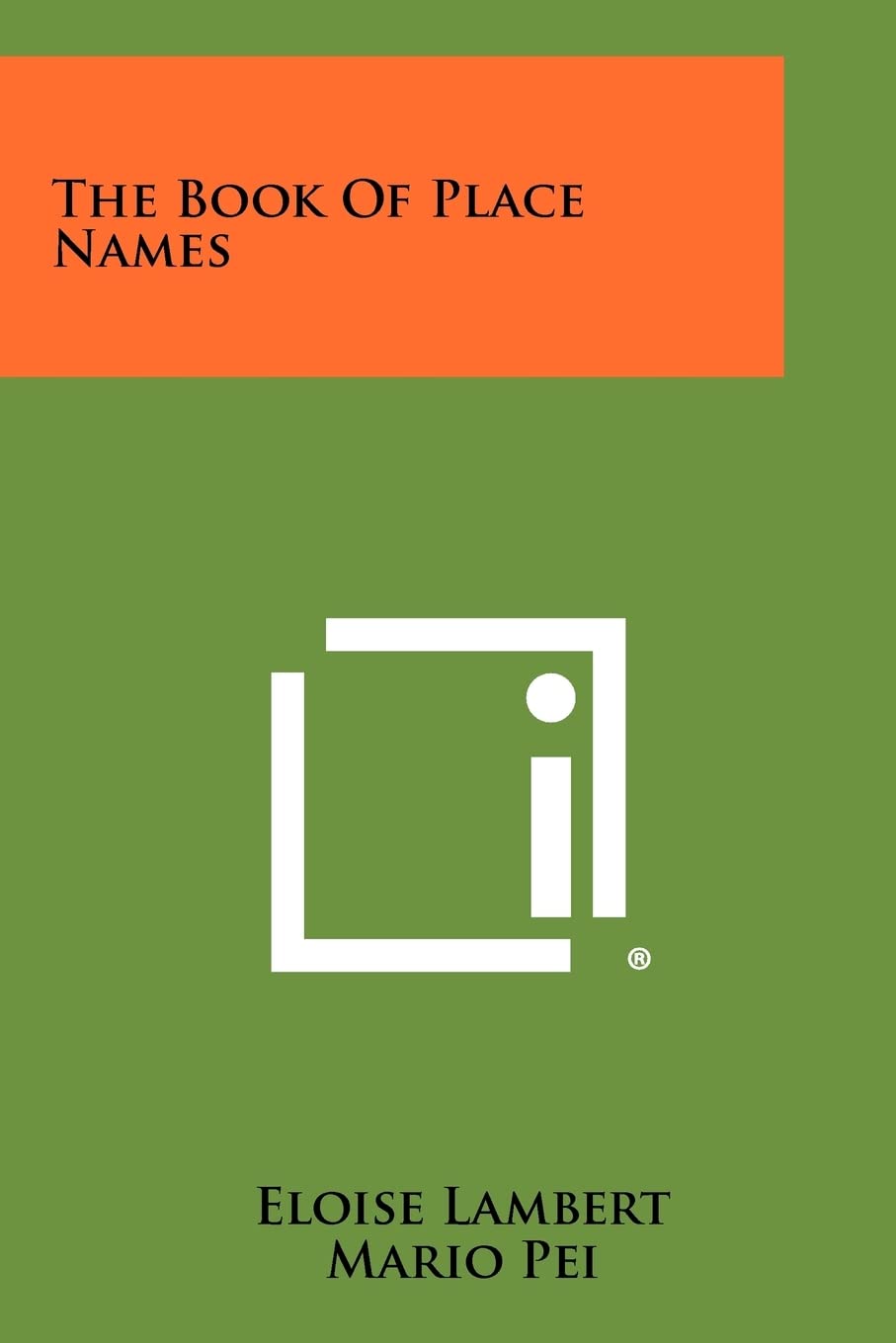 The Book of Place Names Contemporary literature