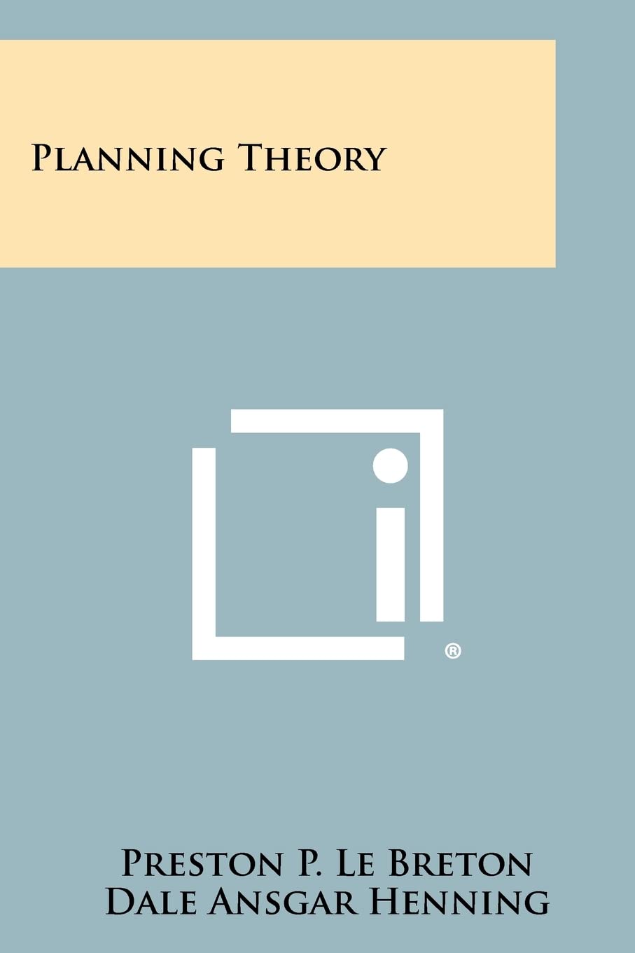 Planning Theory Contemporary literature Books