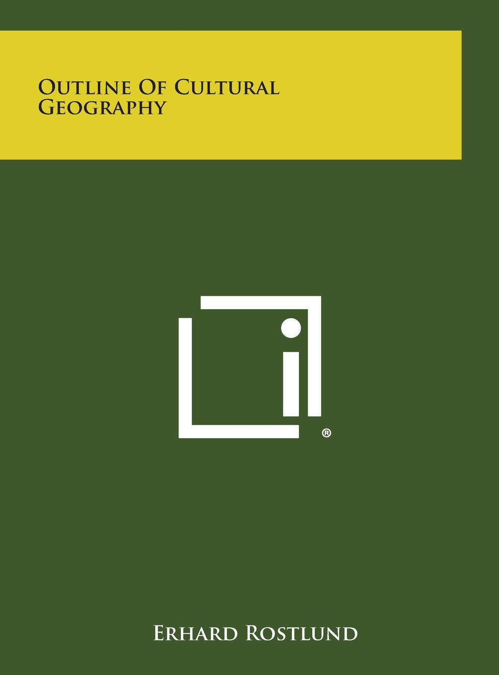 Outline of Cultural Geography Contemporary literature