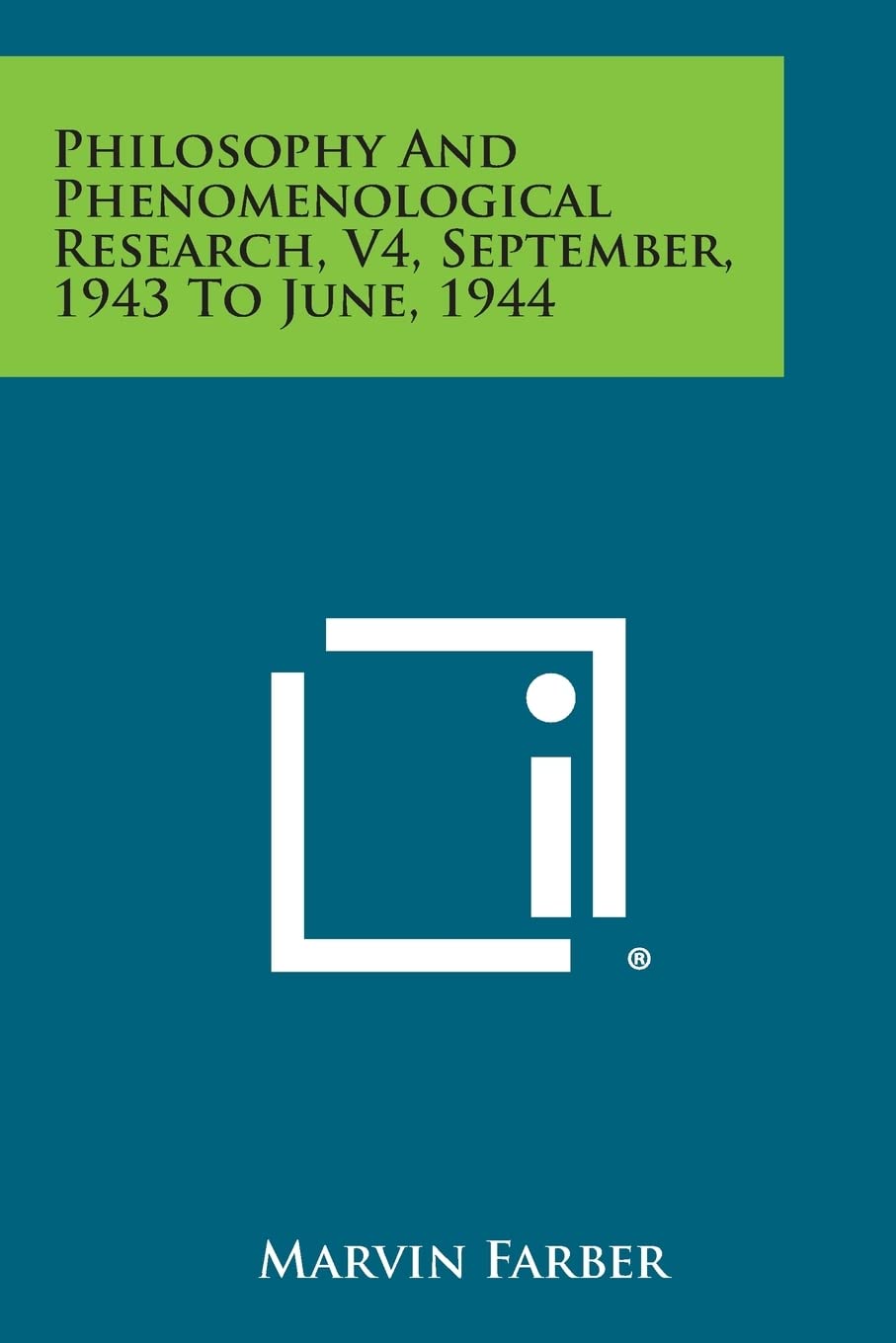 Philosophy and Phenomenological Research, V4, September, 1943 to June, 1944 Contemporary literature