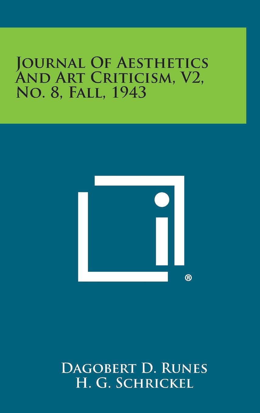Journal of Aesthetics and Art Criticism, V2, No. 8, Fall, 1943 Contemporary literature