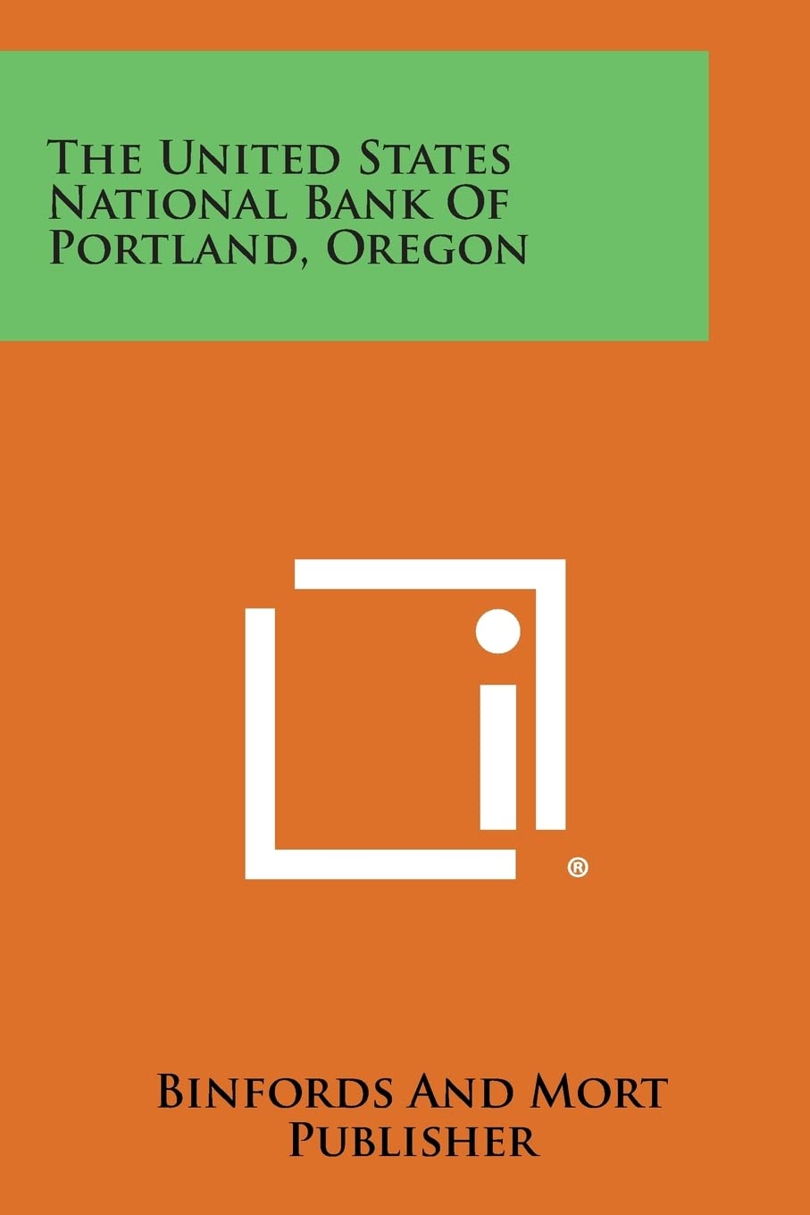 The United States National Bank of Portland, Oregon Contemporary literature Books