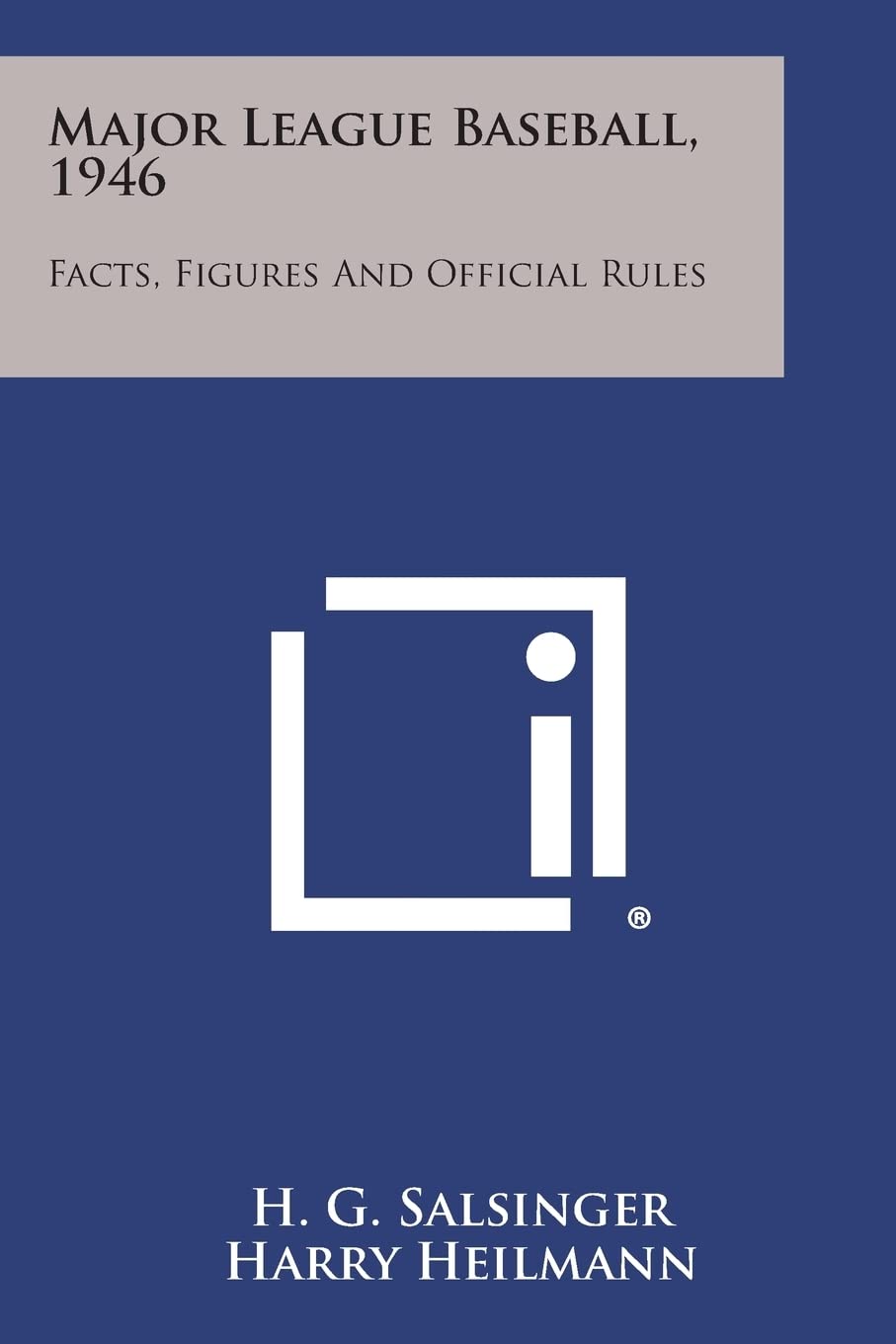 Major League Baseball, 1946: Facts, Figures and Official Rules Contemporary literature