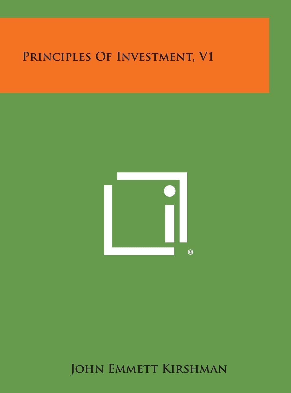 Principles of Investment, V1 Contemporary literature