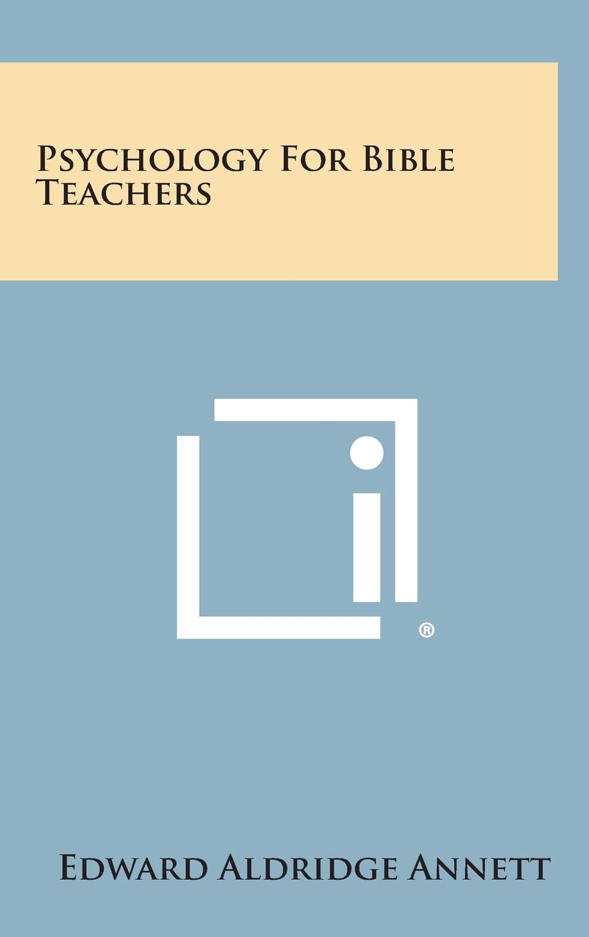 Psychology for Bible Teachers Contemporary literature
