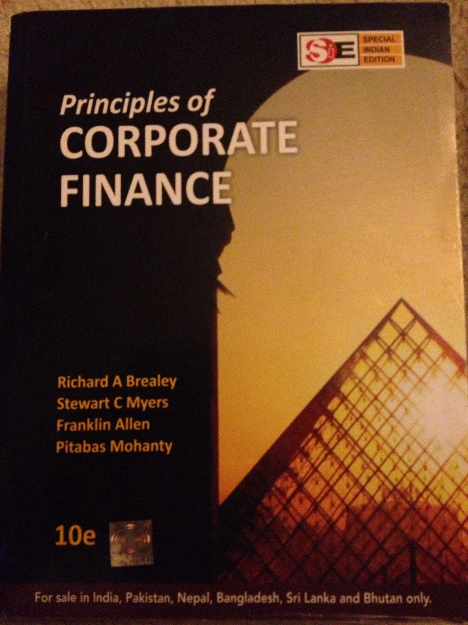 Principles of Corporate Finance - 10th Edition - 2012 - Special Indian Edition book