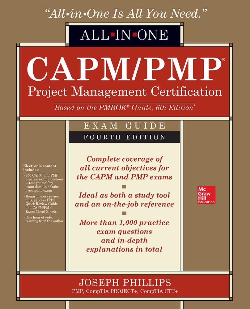 Product Image: CAPM/PMP Project Management Certification All-In-One Exam Guide