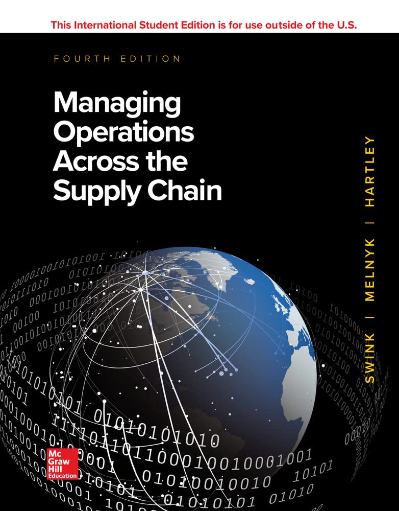 ISE Managing Operations Across the Supply Chain book