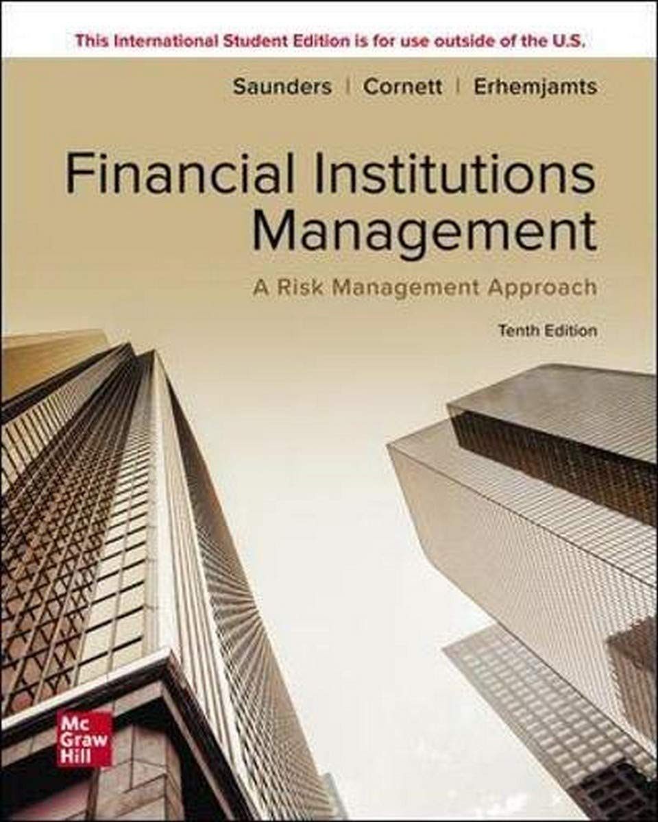ISE Financial Institutions Management: A Risk Management Approach (Economia e discipline aziendali) Business, Finance & Career