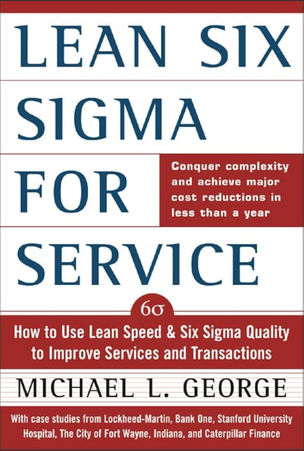 Product Image: Lean Six SIGMA for Service (Pb)