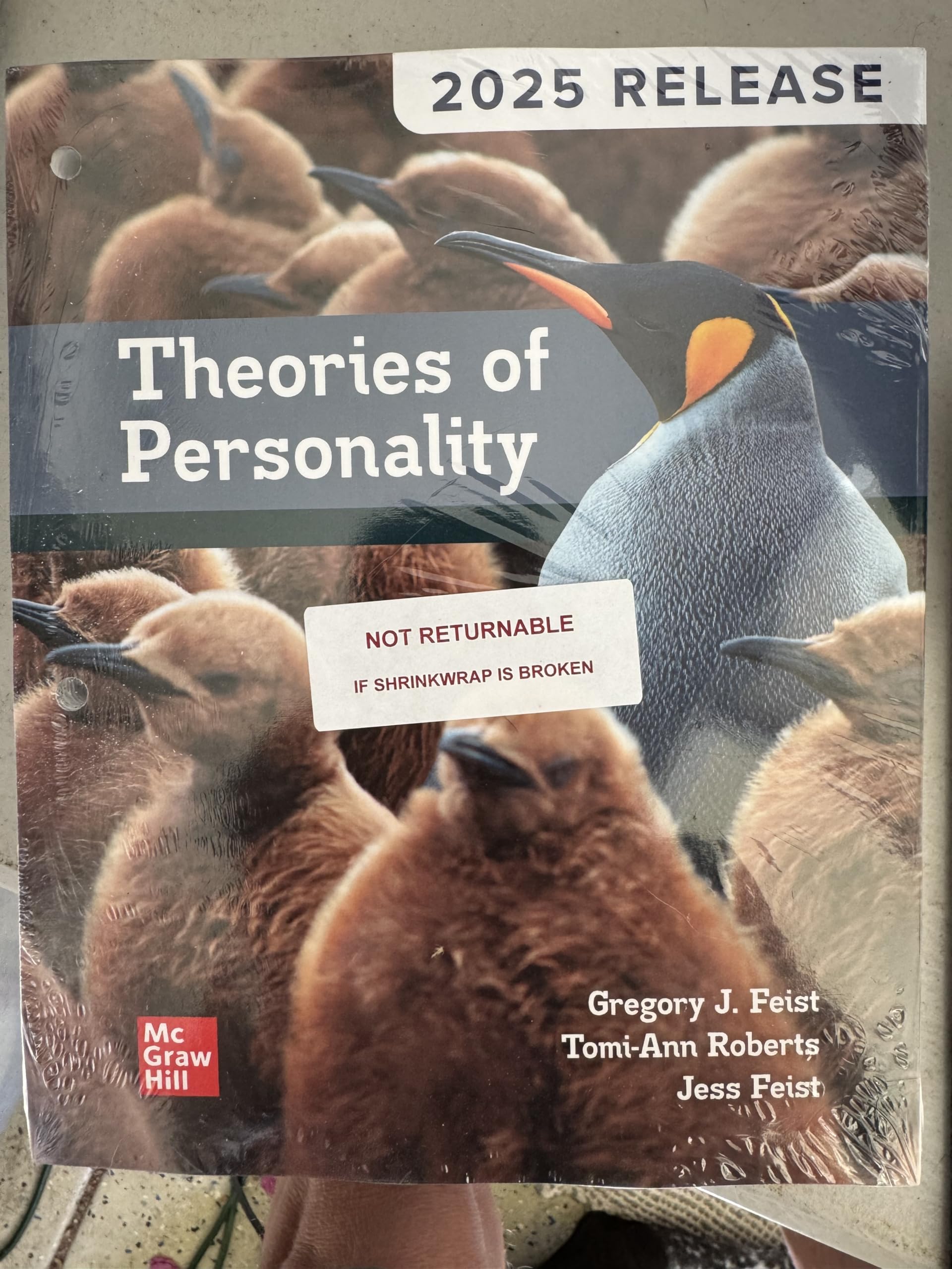 Theories of Personality 2025 Release, Hardcover, McGraw Hill Books