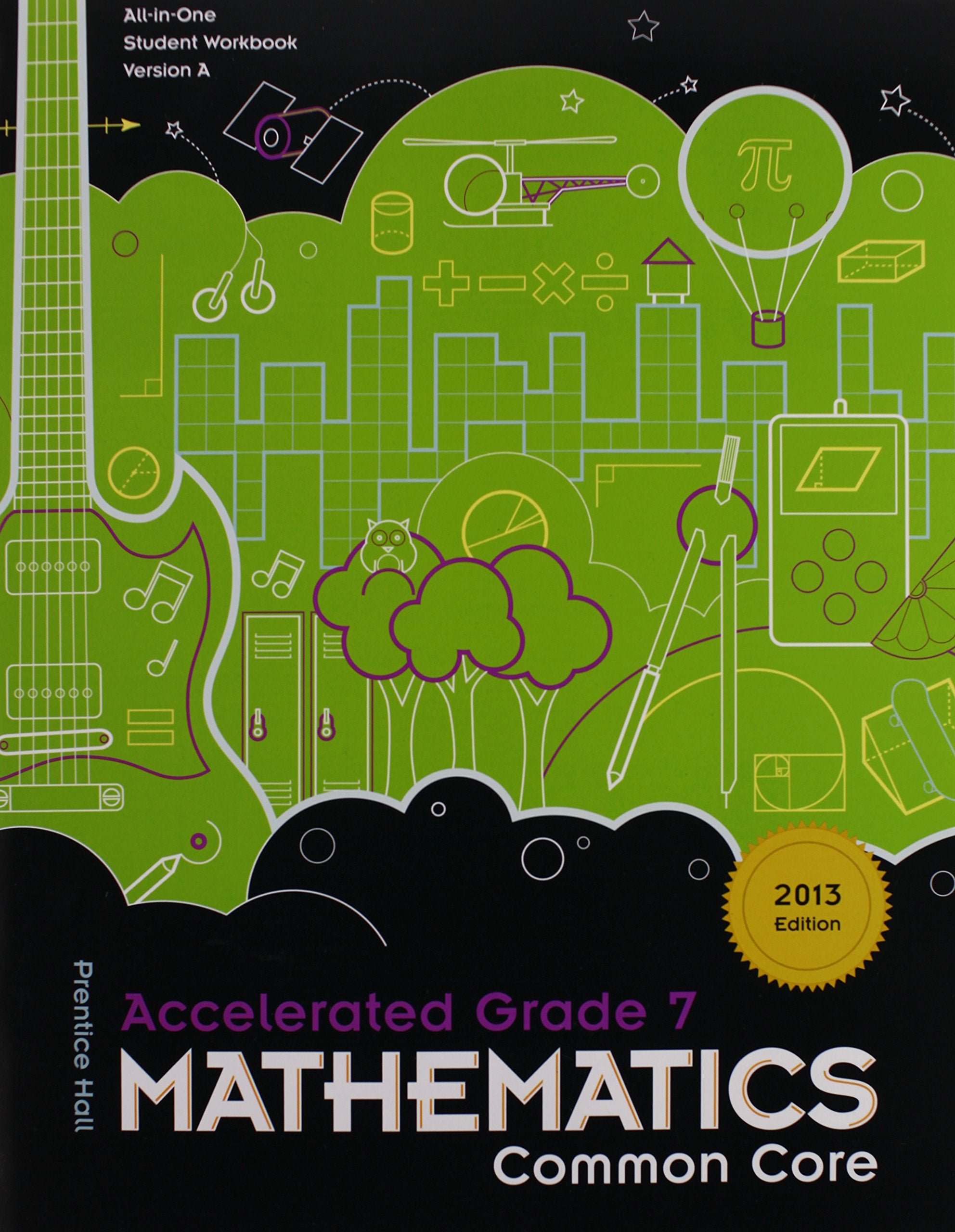 Chap 2014 Natl Pren Hall Math Common Core Accelerated Gr7 - All in One S/WB 2014 Wkb G7 Education & Training