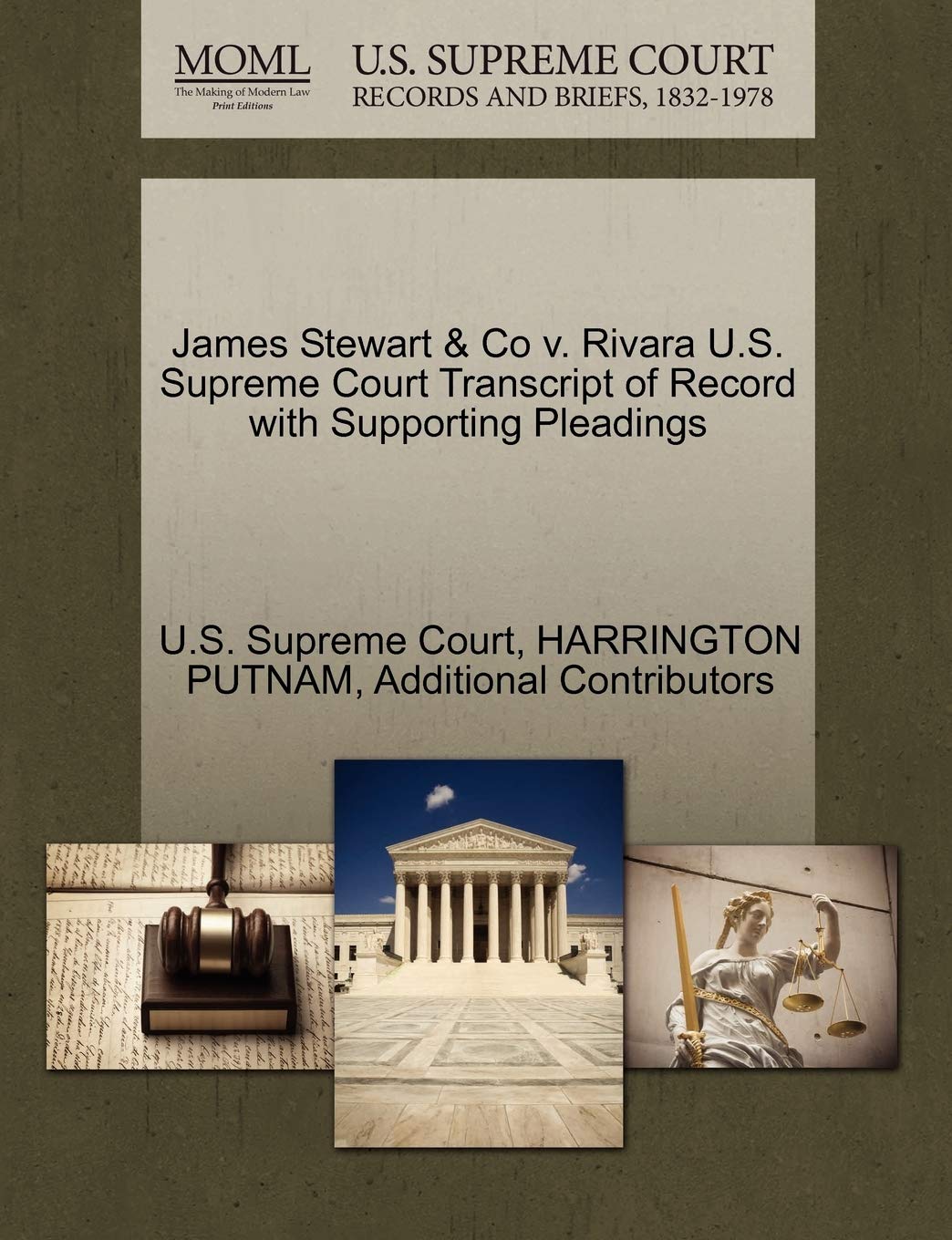 James Stewart & Co V. Rivara U.S. Supreme Court Transcript of Record with Supporting Pleadings Law