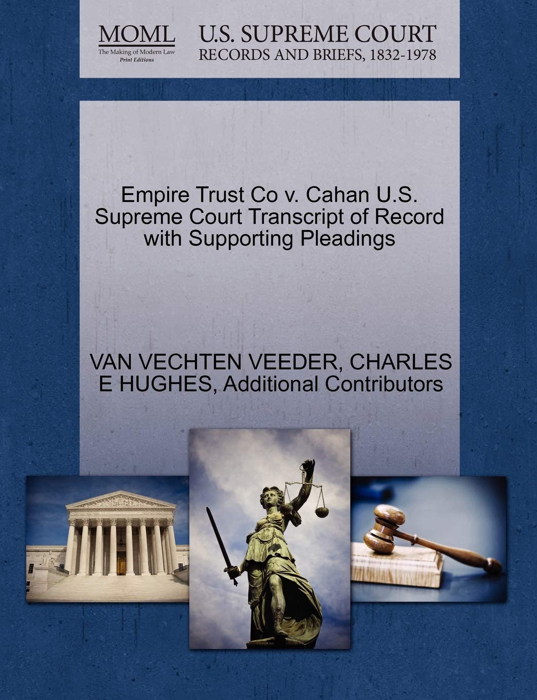 Empire Trust Co V. Cahan U.S. Supreme Court Transcript of Record with Supporting Pleadings Law
