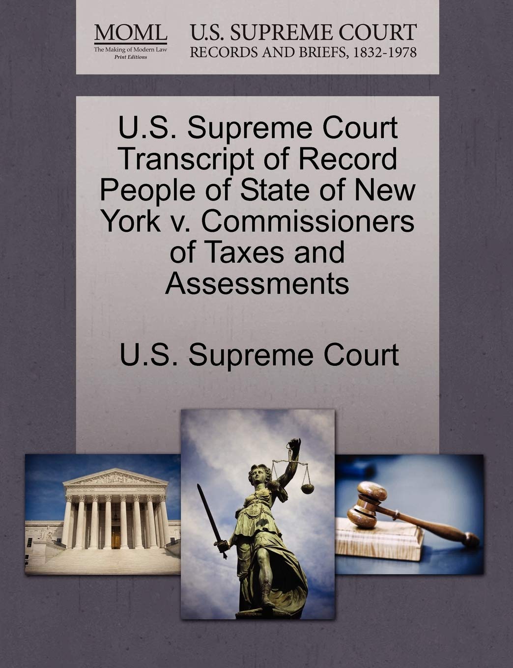 U.S. Supreme Court Transcript of Record People of State of New York V. Commissioners of Taxes and Assessments Law