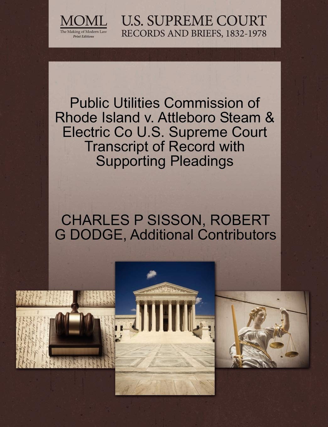 Public Utilities Commission of Rhode Island V. Attleboro Steam & Electric Co U.S. Supreme Court Transcript of Record with Supporting Pleadings Law