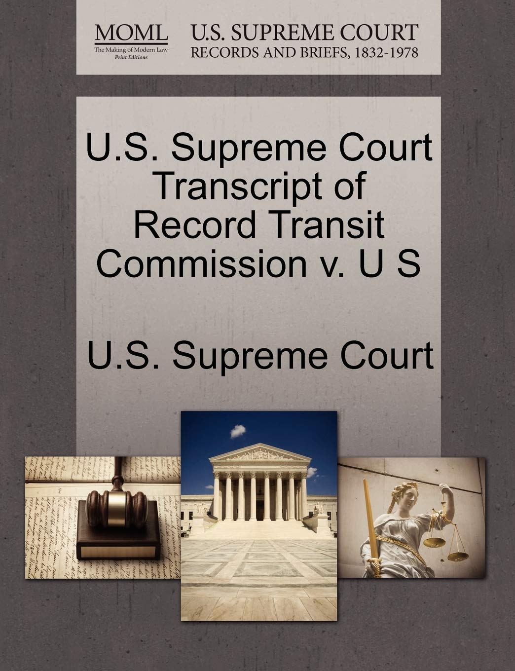 U.S. Supreme Court Transcript of Record Transit Commission V. U S Law