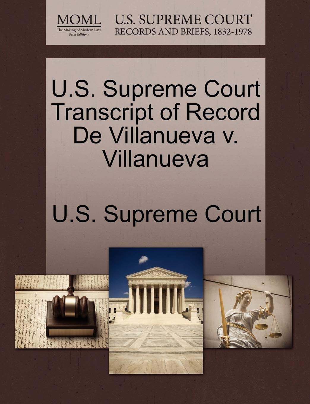 U.S. Supreme Court Transcript of Record de Villanueva V. Villanueva Law
