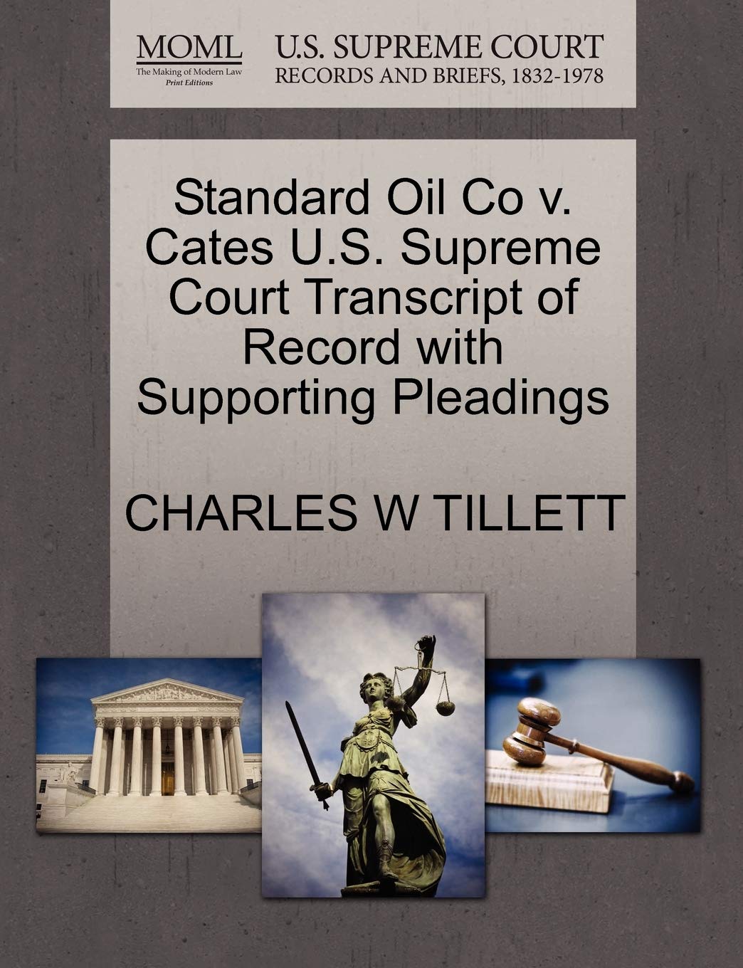 Standard Oil Co V. Cates U.S. Supreme Court Transcript of Record with Supporting Pleadings Law