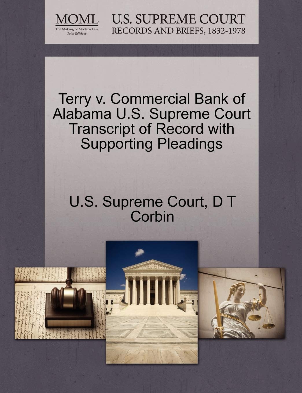 Terry V. Commercial Bank of Alabama U.S. Supreme Court Transcript of Record with Supporting Pleadings Law