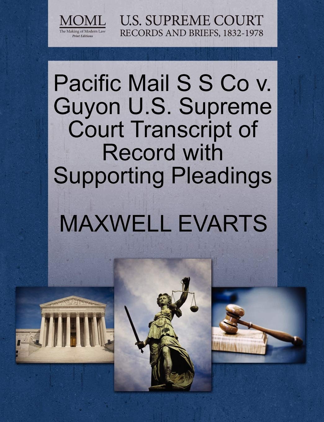 Pacific Mail S S Co V. Guyon U.S. Supreme Court Transcript of Record with Supporting Pleadings Law