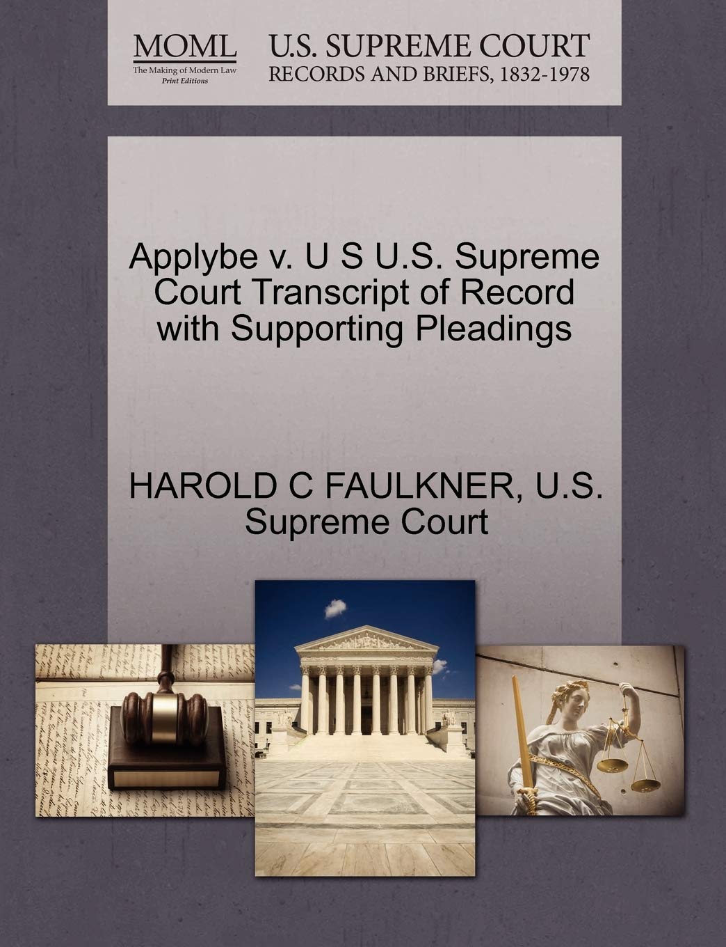 Applybe V. U S U.S. Supreme Court Transcript of Record with Supporting Pleadings Law