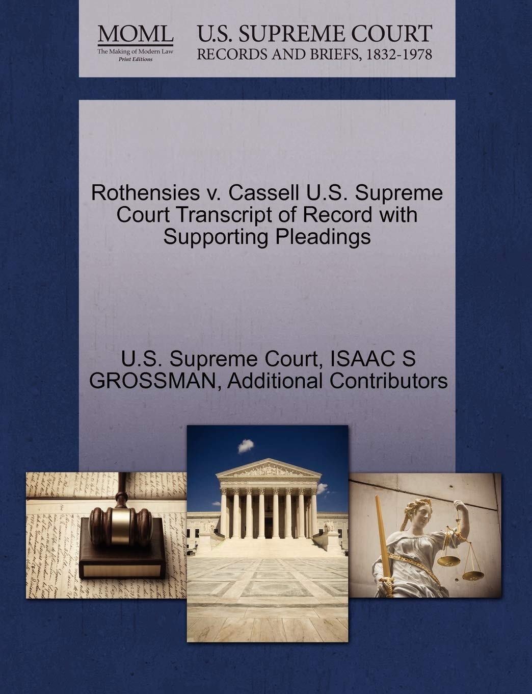 Rothensies V. Cassell U.S. Supreme Court Transcript of Record with Supporting Pleadings Law