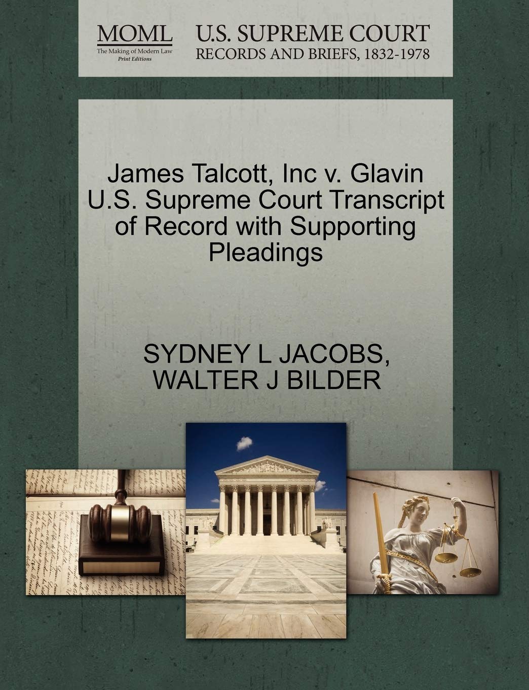 James Talcott, Inc V. Glavin U.S. Supreme Court Transcript of Record with Supporting Pleadings Law