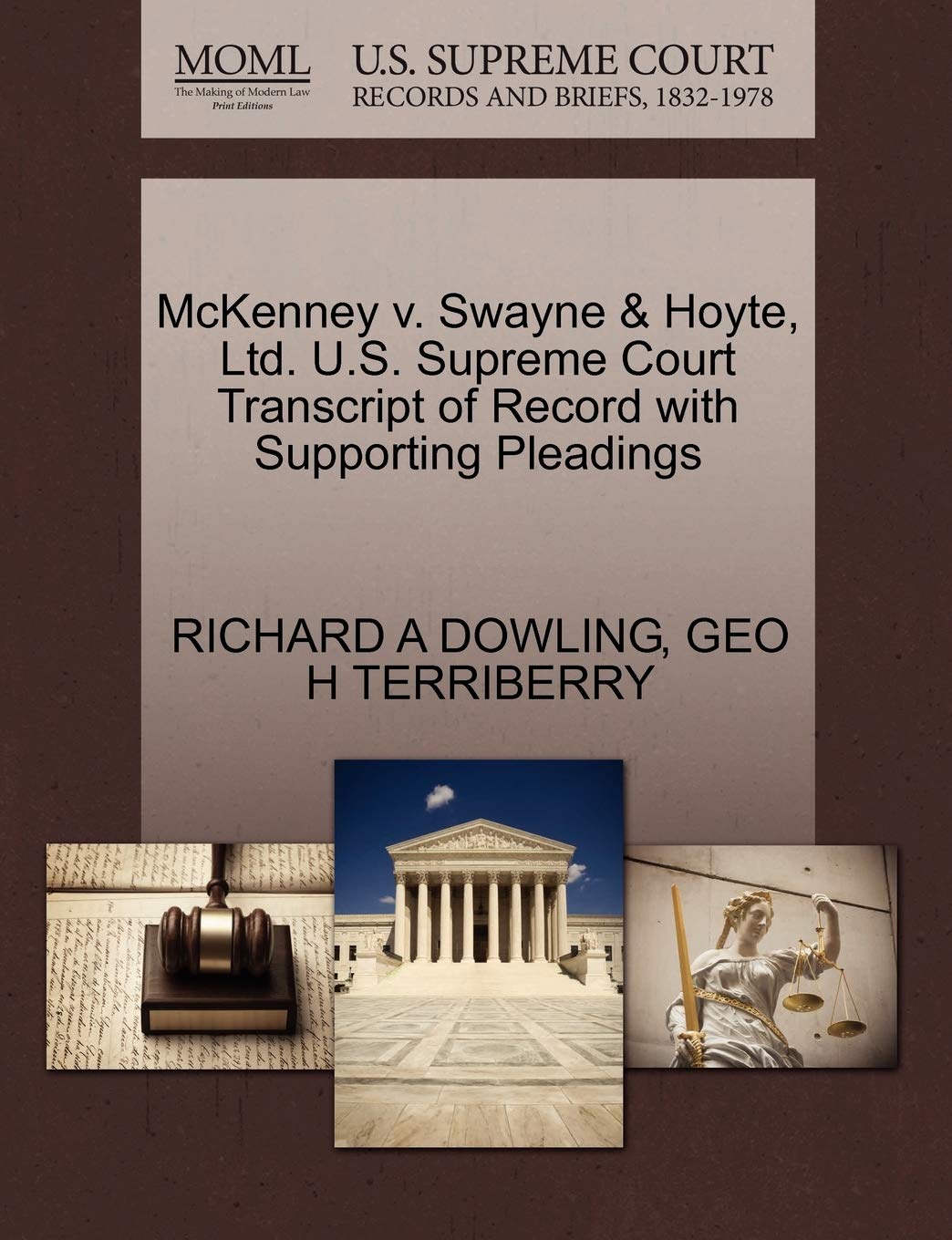 McKenney V. Swayne & Hoyte, Ltd. U.S. Supreme Court Transcript of Record with Supporting Pleadings Law