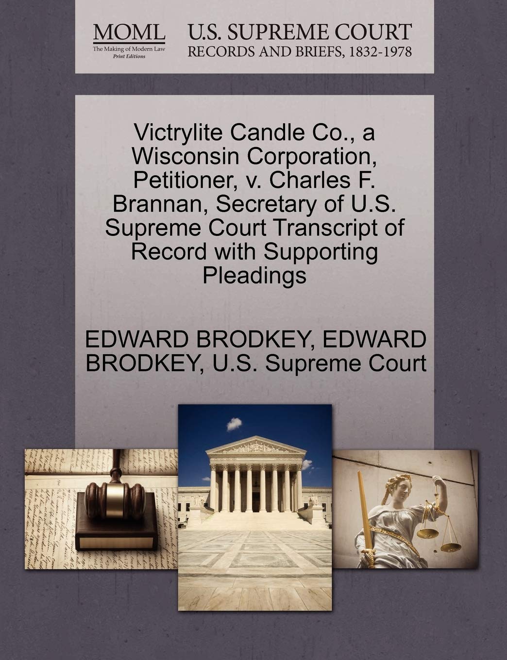 Victrylite Candle Co., a Wisconsin Corporation, Petitioner, V. Charles F. Brannan, Secretary of U.S. Supreme Court Transcript of Record with Supporting Pleadings Law