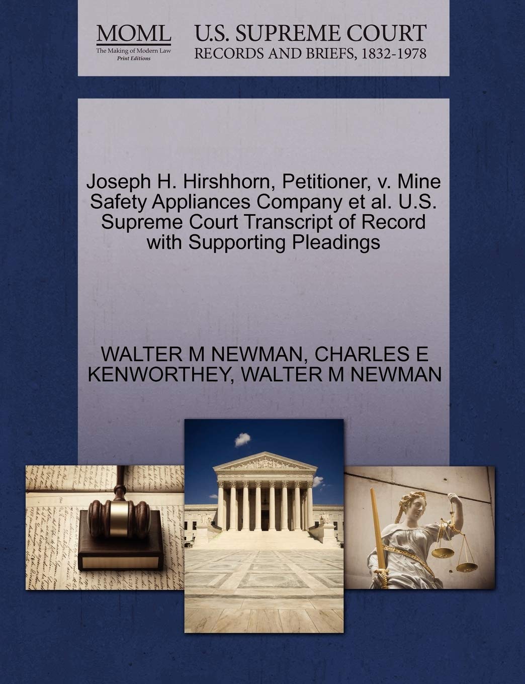 Joseph H. Hirshhorn, Petitioner, V. Mine Safety Appliances Company et al. U.S. Supreme Court Transcript of Record with Supporting Pleadings Law