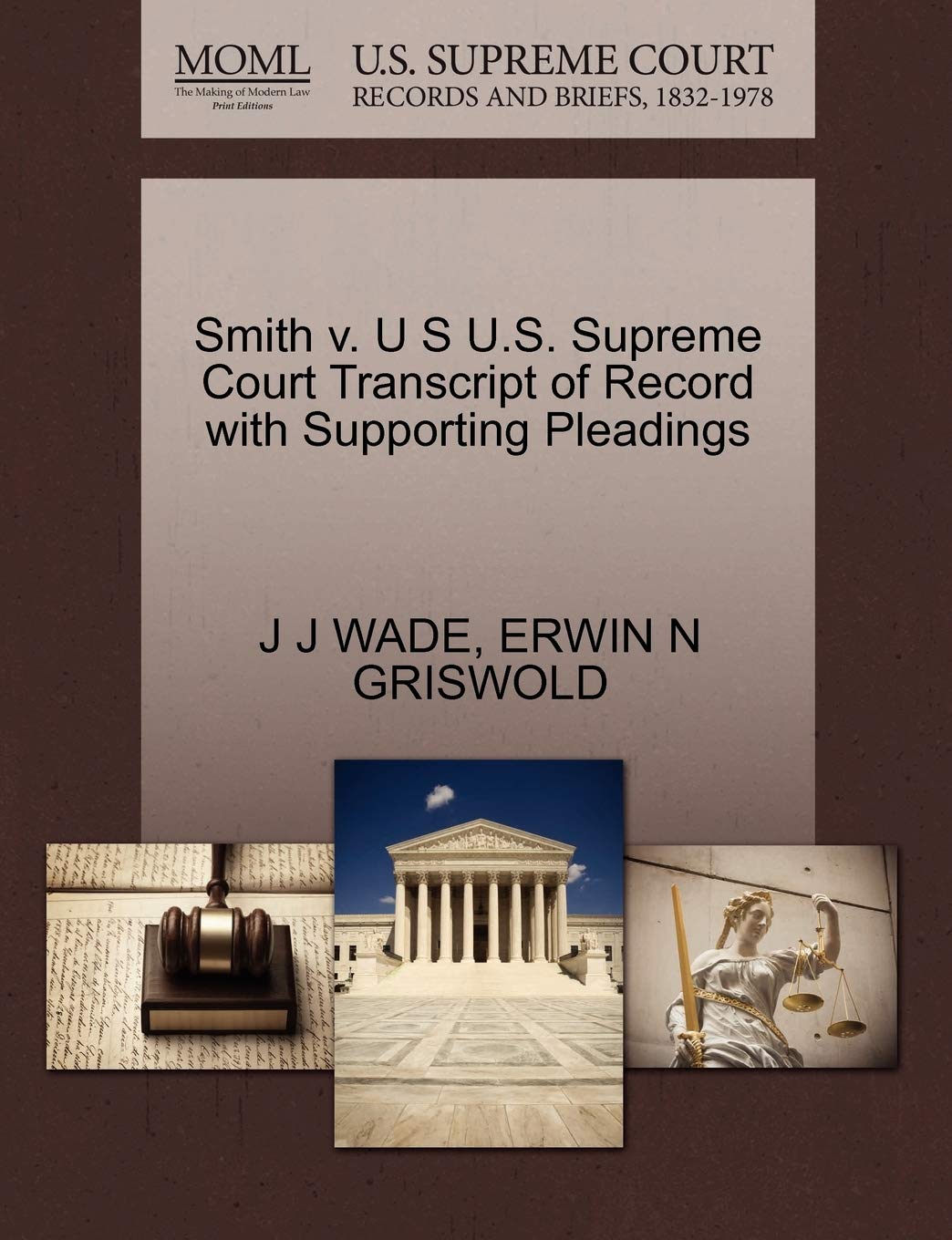 Smith V. U S U.S. Supreme Court Transcript of Record with Supporting Pleadings Law