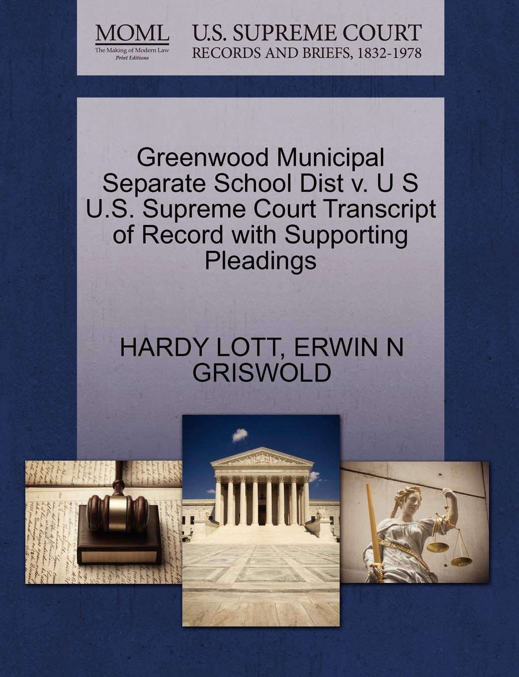 Greenwood Municipal Separate School Dist V. U S U.S. Supreme Court Transcript of Record with Supporting Pleadings Law