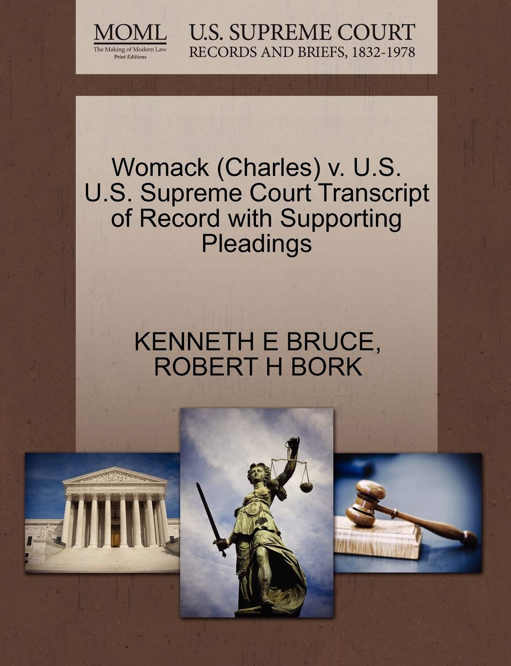 Womack (Charles) V. U.S. U.S. Supreme Court Transcript of Record with Supporting Pleadings book
