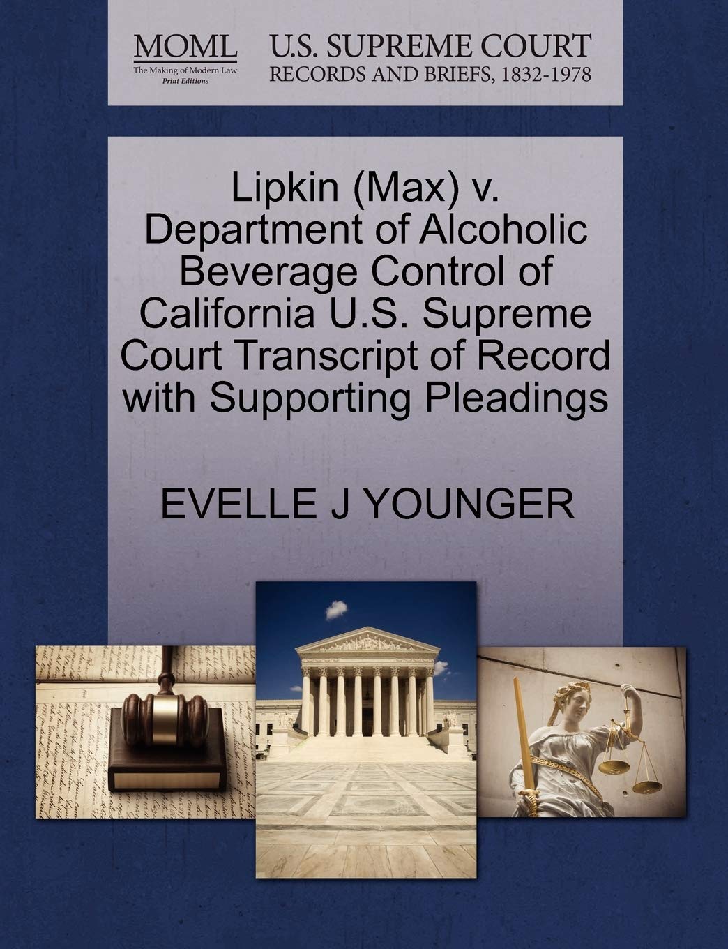 Lipkin (Max) V. Department of Alcoholic Beverage Control of California U.S. Supreme Court Transcript of Record with Supporting Pleadings Law