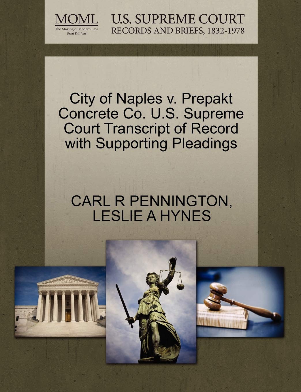 City of Naples V. Prepakt Concrete Co. U.S. Supreme Court Transcript of Record with Supporting Pleadings Law