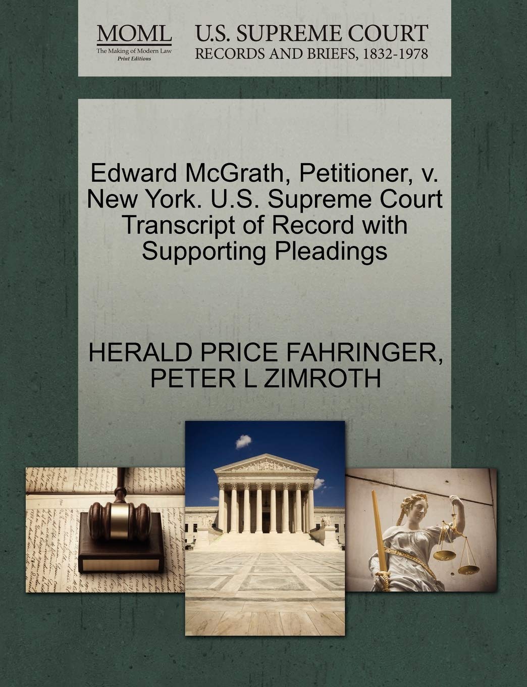 Edward McGrath, Petitioner, V. New York. U.S. Supreme Court Transcript of Record with Supporting Pleadings Law