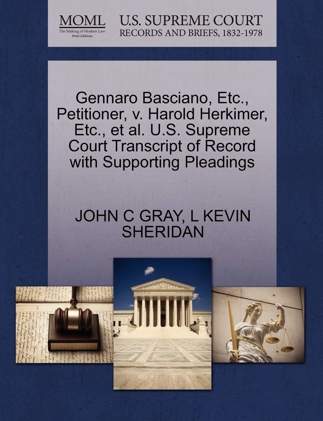 Gennaro Basciano, Etc., Petitioner, V. Harold Herkimer, Etc., et al. U.S. Supreme Court Transcript of Record with Supporting Pleadings Law