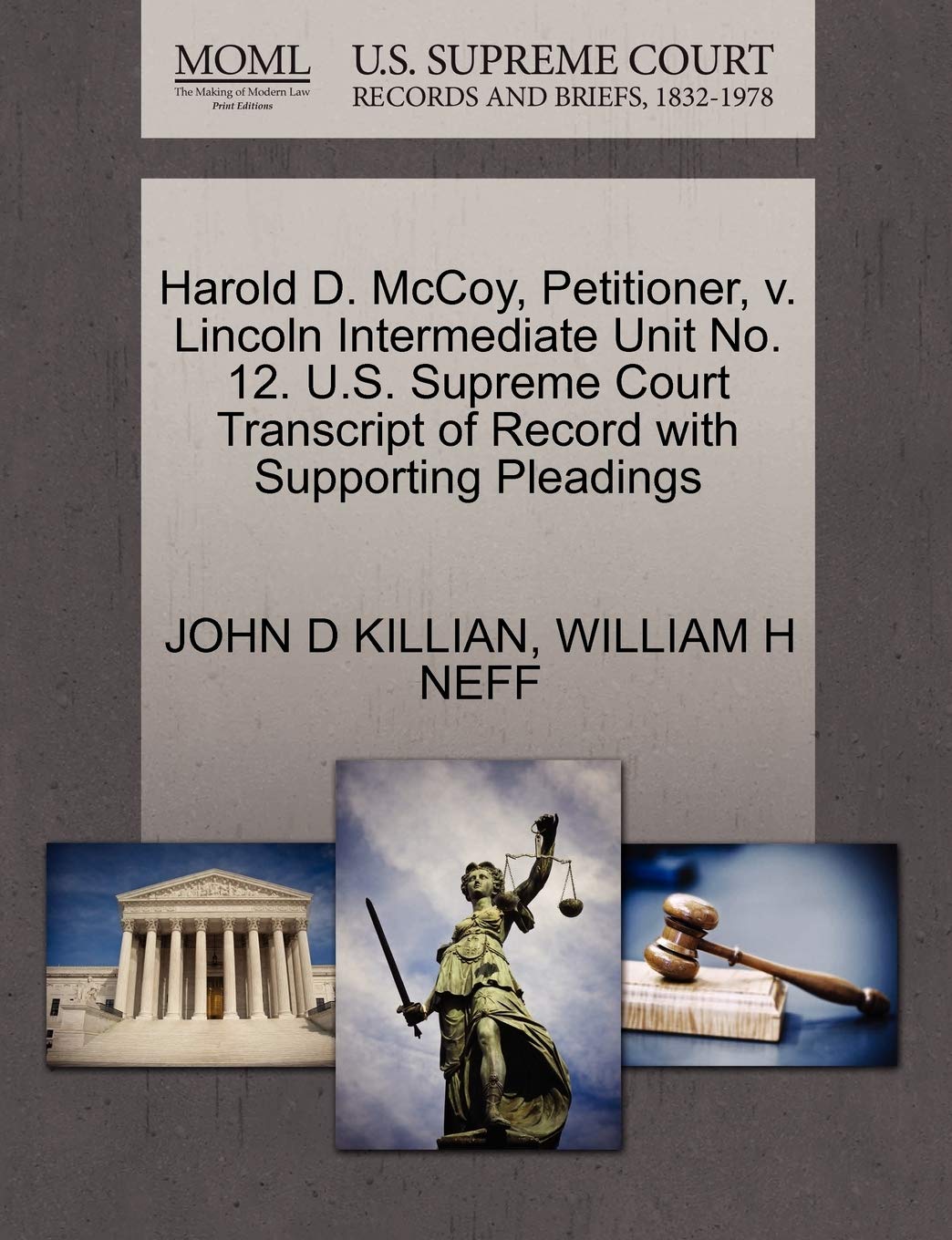 Harold D. McCoy, Petitioner, V. Lincoln Intermediate Unit No. 12. U.S. Supreme Court Transcript of Record with Supporting Pleadings Law