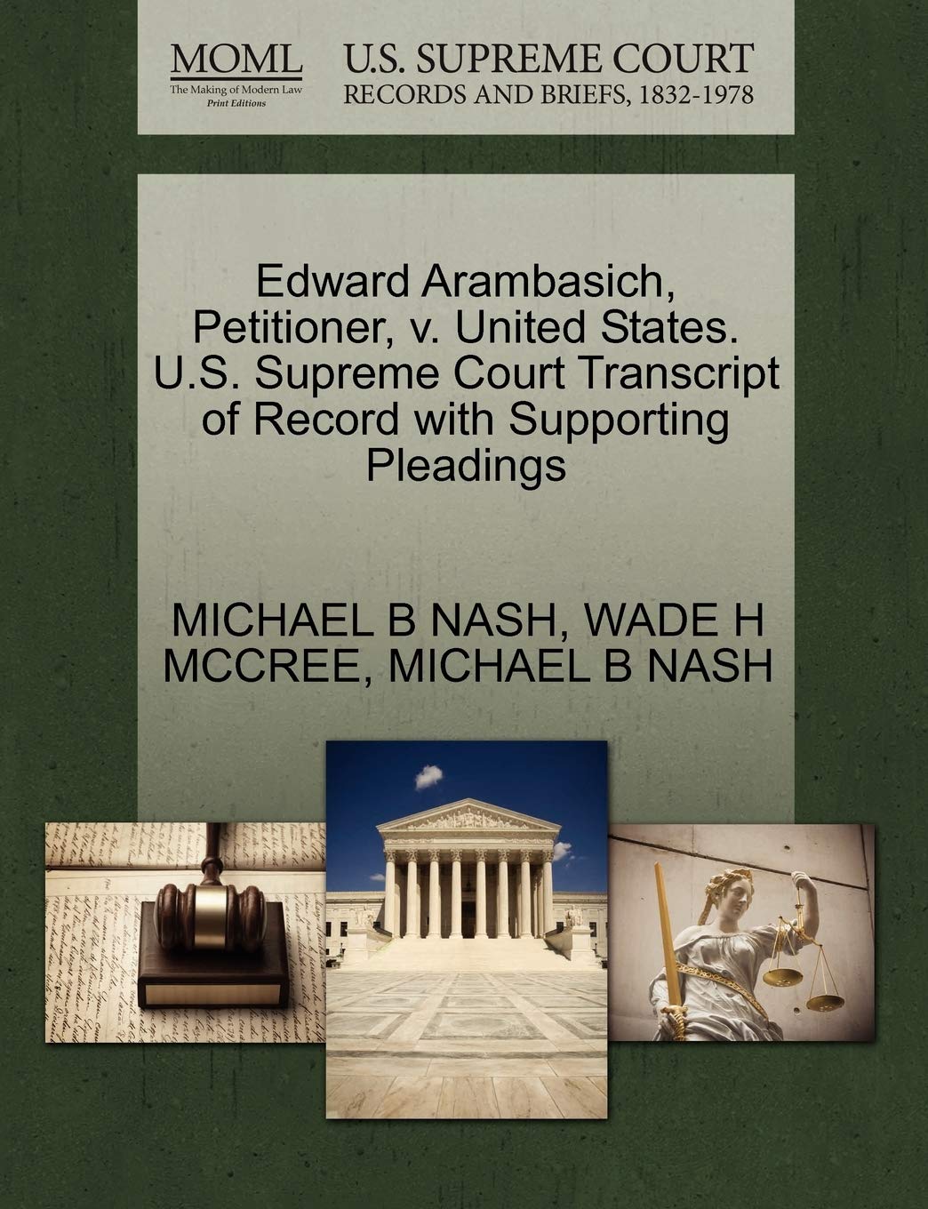Edward Arambasich, Petitioner, V. United States. U.S. Supreme Court Transcript of Record with Supporting Pleadings Law