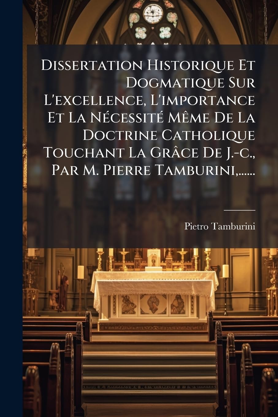 Dissertation Historique Et Dogmatique Sur l'Excellence, l'Importance Et La Nécessité Mème de la Doctrine Catholique Touchant La Grâce de J.-C., Par M. Pierre Tamburini, ...... book