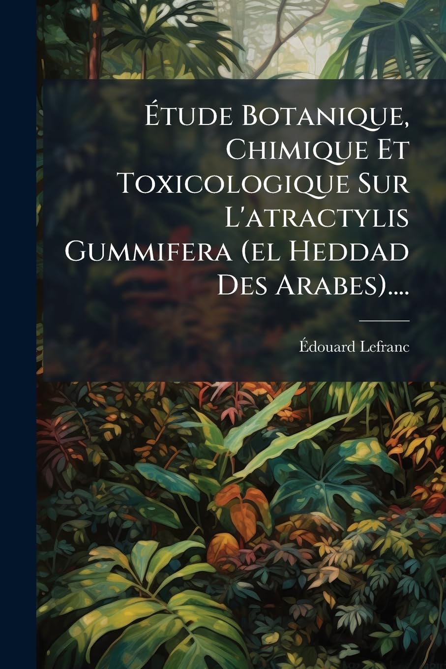 Étude Botanique, Chimique Et Toxicologique Sur L'atractylis Gummifera (el Heddad Des Arabes).... book