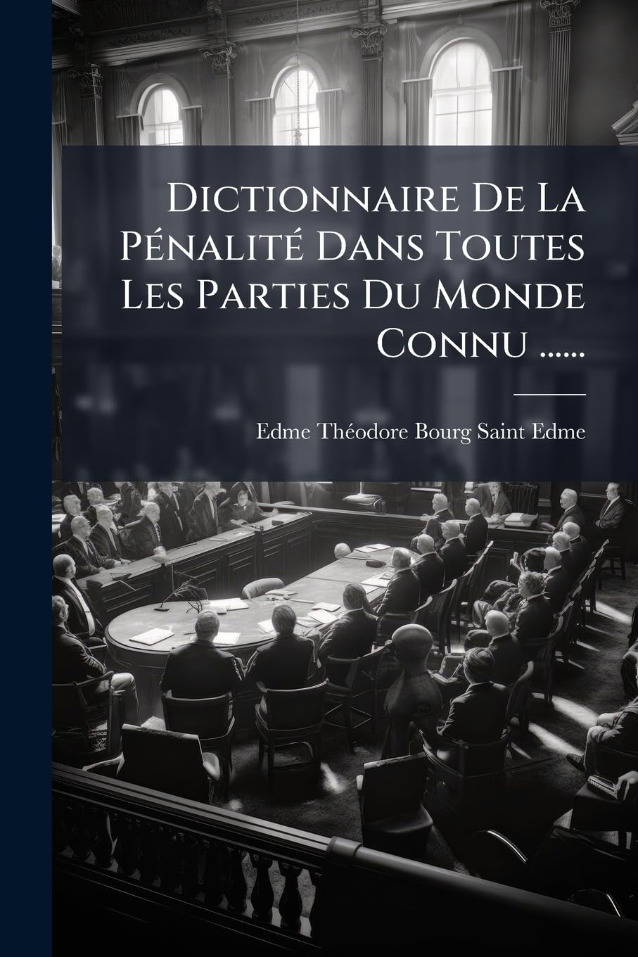 Dictionnaire De La Pénalité Dans Toutes Les Parties Du Monde Connu ...... book