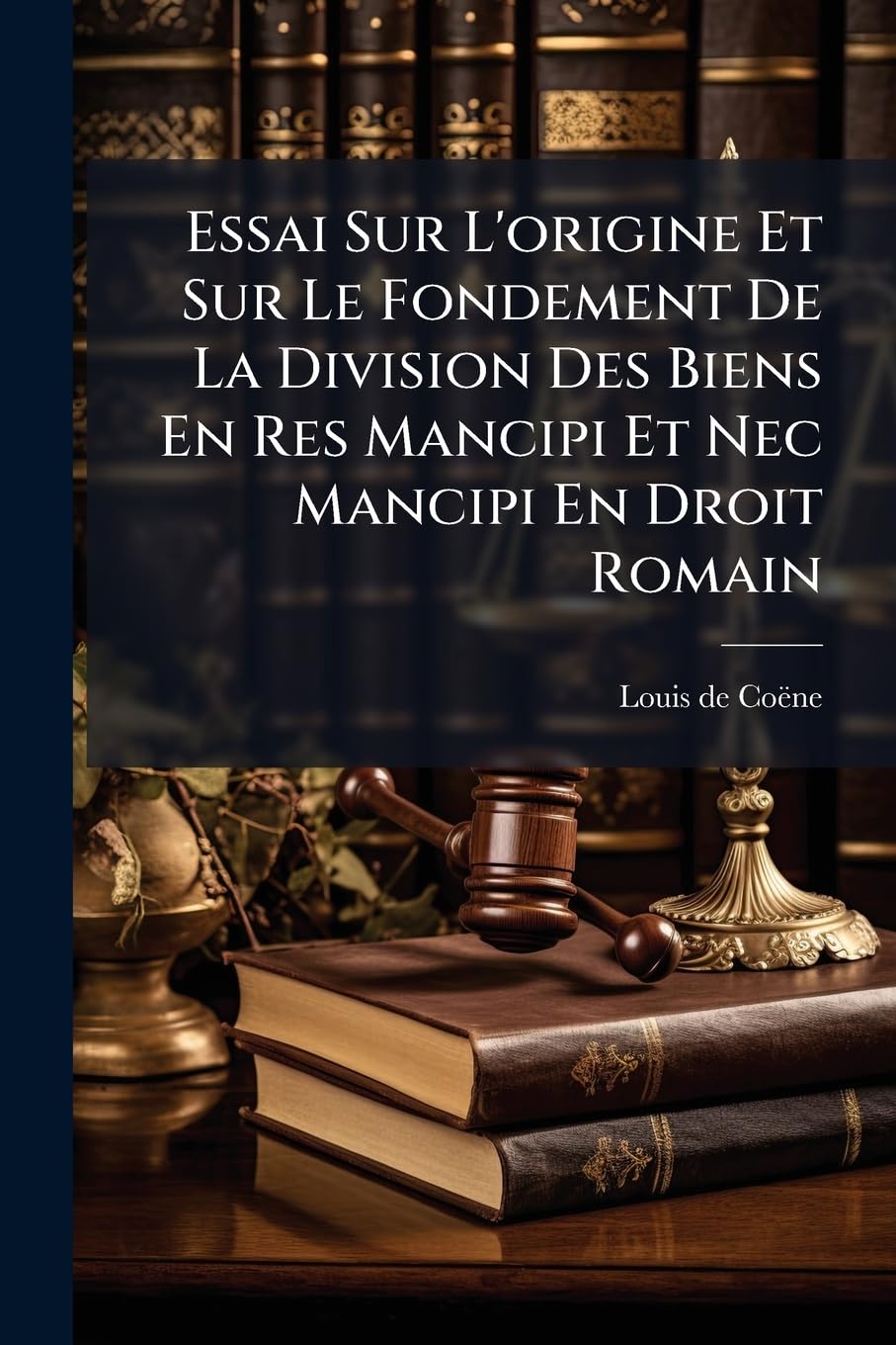 Essai Sur L'origine Et Sur Le Fondement De La Division Des Biens En Res Mancipi Et Nec Mancipi En Droit Romain: De L'acquisition Des Eaux De Source Par La Prescription En Droit Français... book