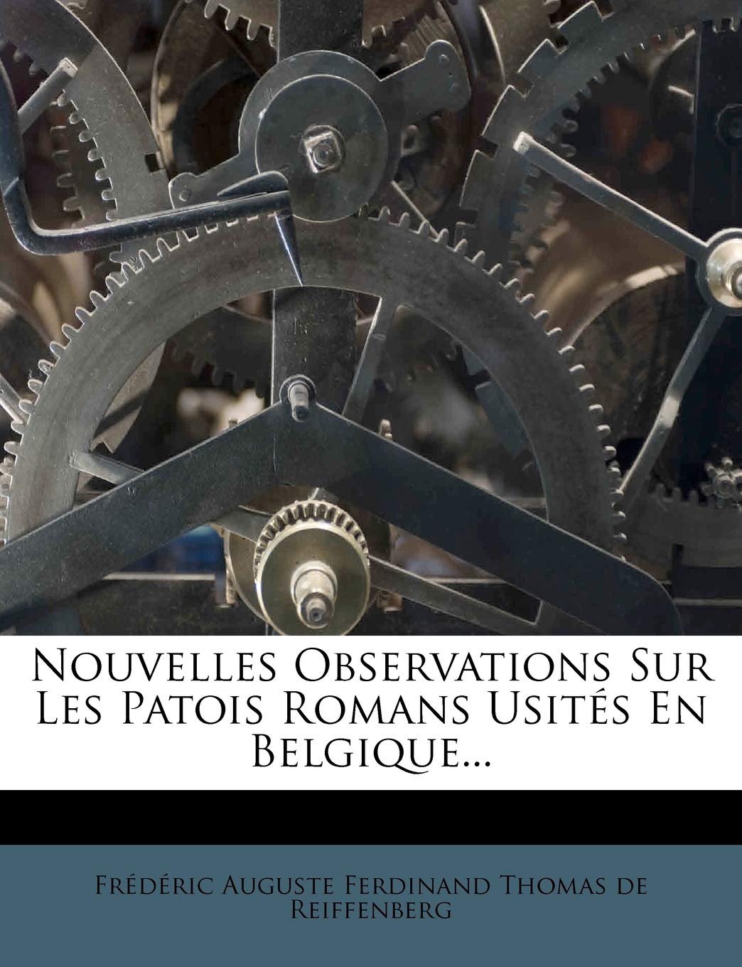 Nouvelles Observations Sur Les Patois Romans Usites En Belgique... Politics & History