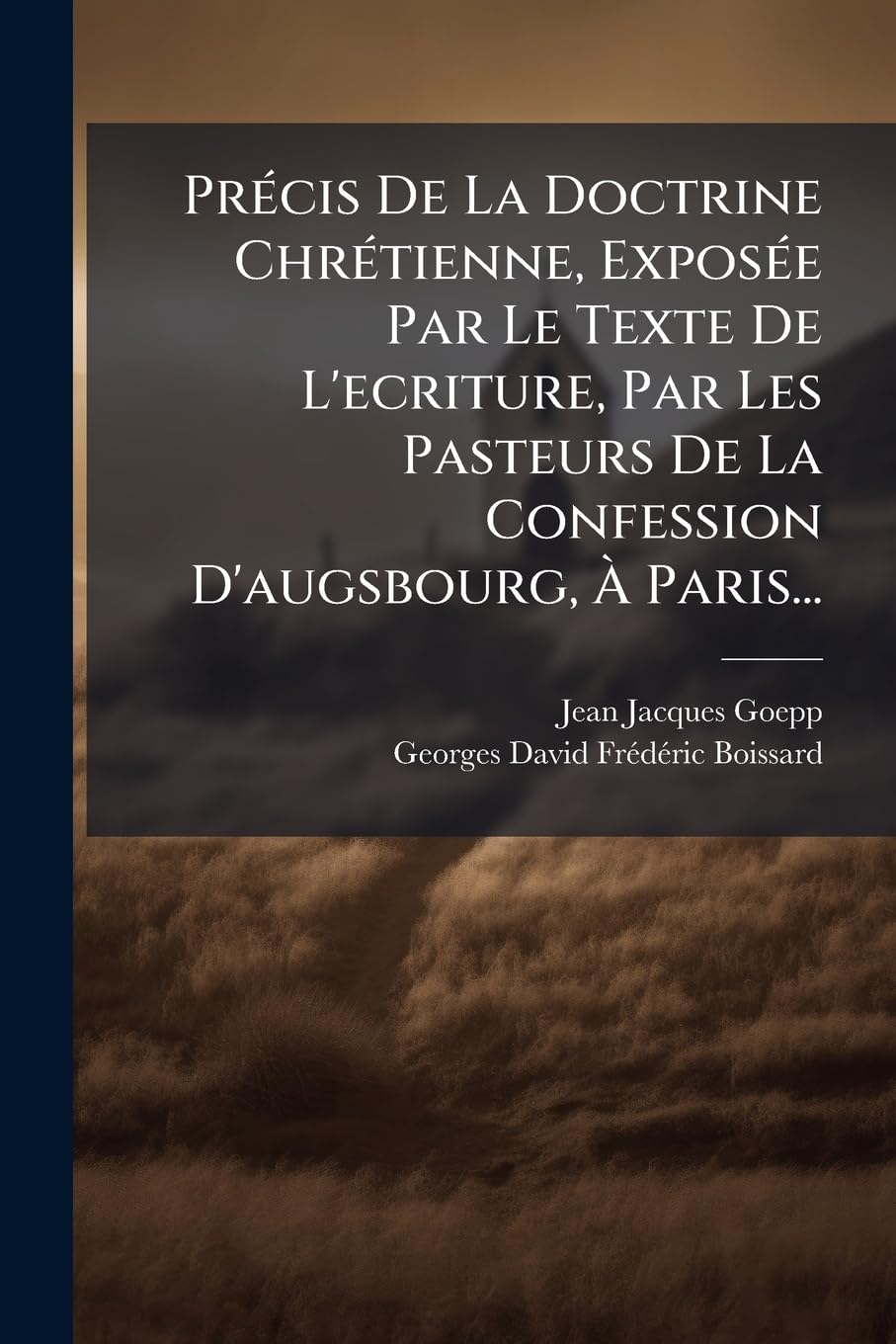 Précis De La Doctrine Chrétienne, Exposée Par Le Texte De L'ecriture, Par Les Pasteurs De La Confession D'augsbourg, À Paris... book