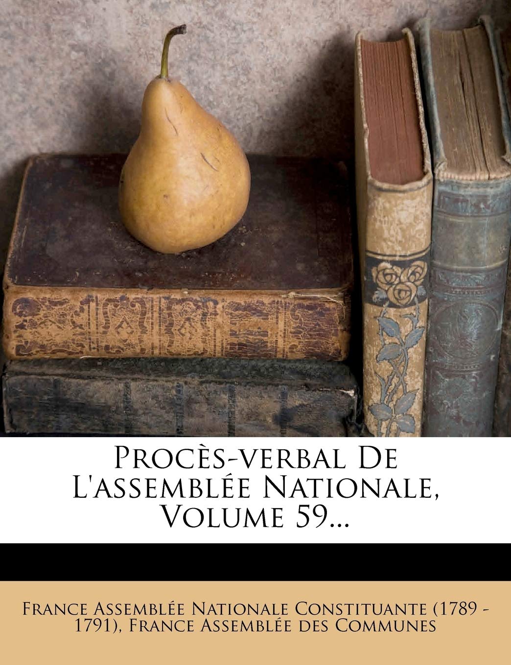 Procès-verbal De L'assemblée Nationale, Volume 59... book