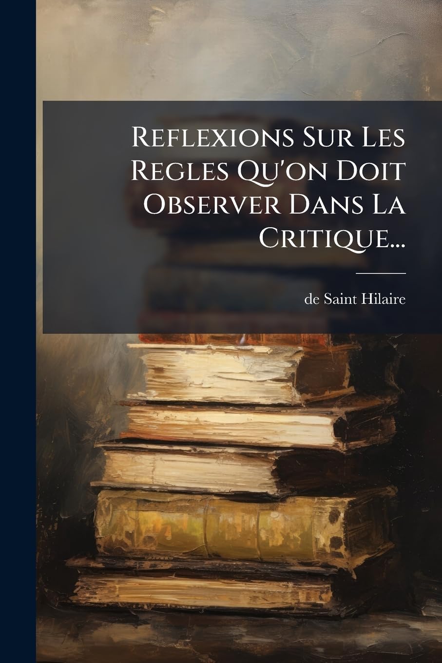 Reflexions Sur Les Regles Qu'on Doit Observer Dans La Critique... book
